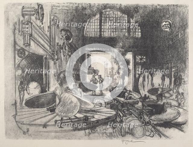 Making Propeller Blades, 1917. Creator: Joseph Pennell.