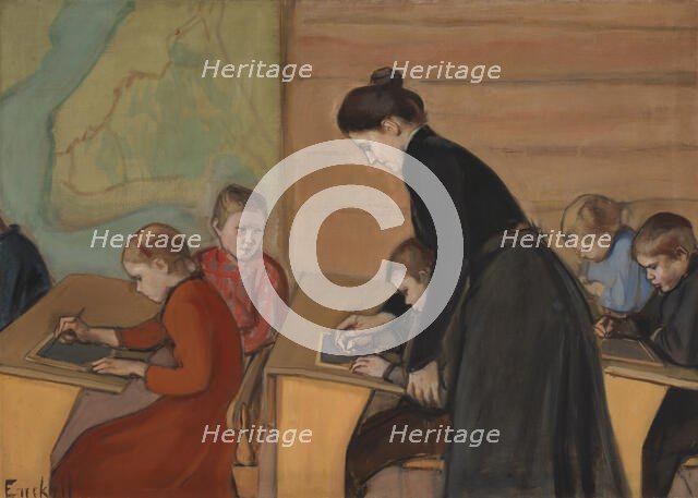 Elementary School, 1899. Creator: Magnus Enckell.