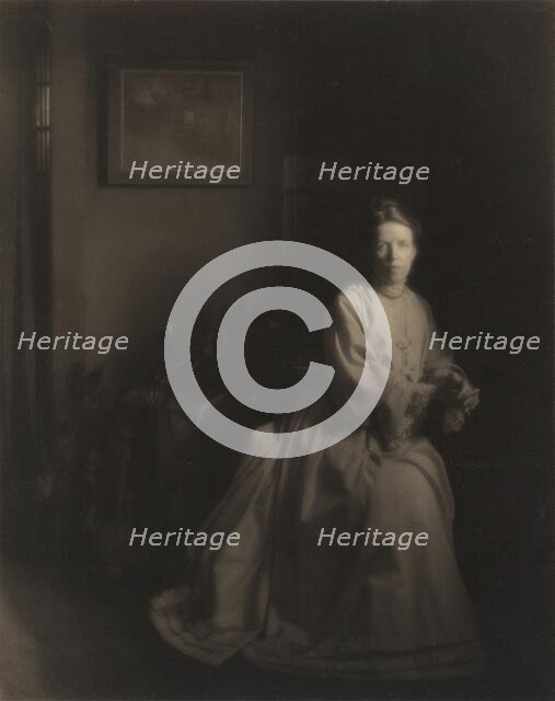 Mrs. White - In the Studio, 1907, printed c. 1920s. Creator: Clarence H White.