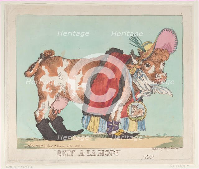 Beef à la Mode, February 14, 1800., February 14, 1800. Creator: Thomas Rowlandson.