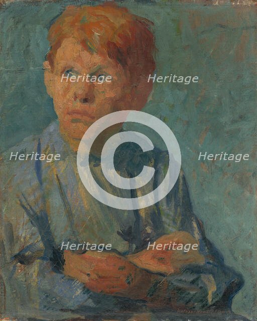 Redheaded boy, c1912. Creator: Elemír Halász-Hradil.