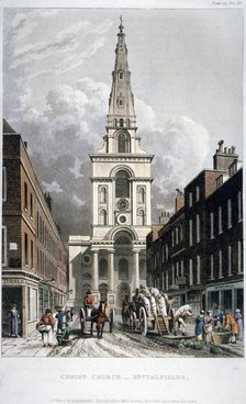 Christ Church, Spitalfields, London, 1815. Artist: Anon