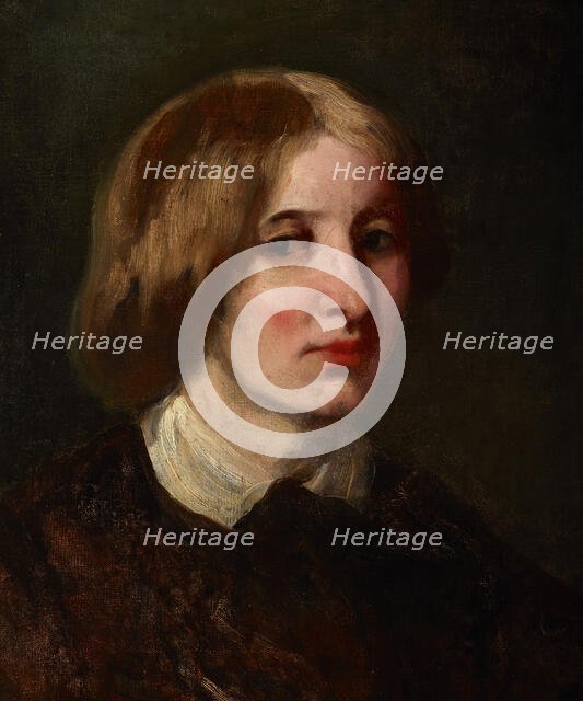 Portrait of Józefa Ostrowska, c1850. Creator: Piotr Michalowski.