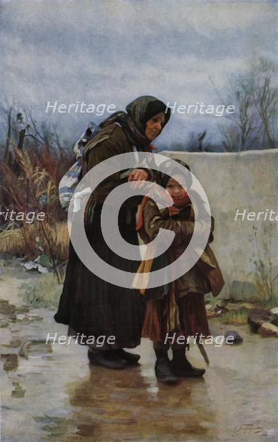 'Grandmother and Grandchild', 1880s, (1965). Creator: Ivan Ivanovic Tvoroznikov.