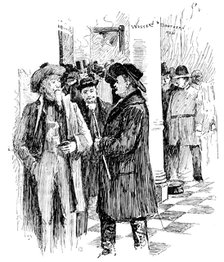 America Revisited by our Special Artist: western and southern men, Willard’s Hotel, Washington, 1890 Creator: Unknown.