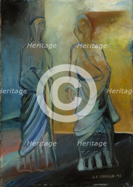 Two Apostles, 1943. Creator: Ole Kandelin.