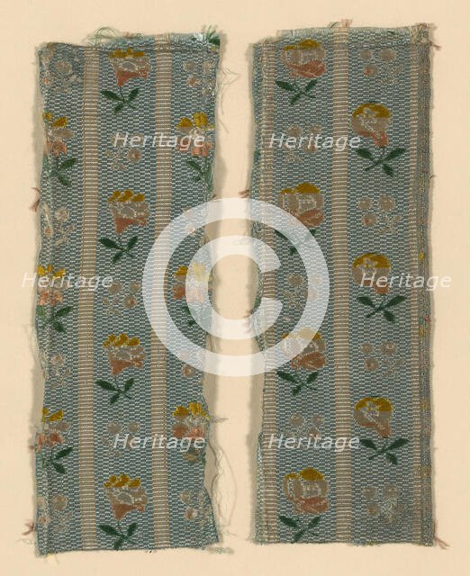 Two Fragments, France, 18th century. Creator: Unknown.