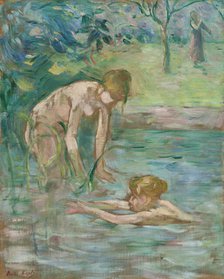 The Bathers (Les Baigneuses), 1892. Creator: Morisot, Berthe (1841-1895).