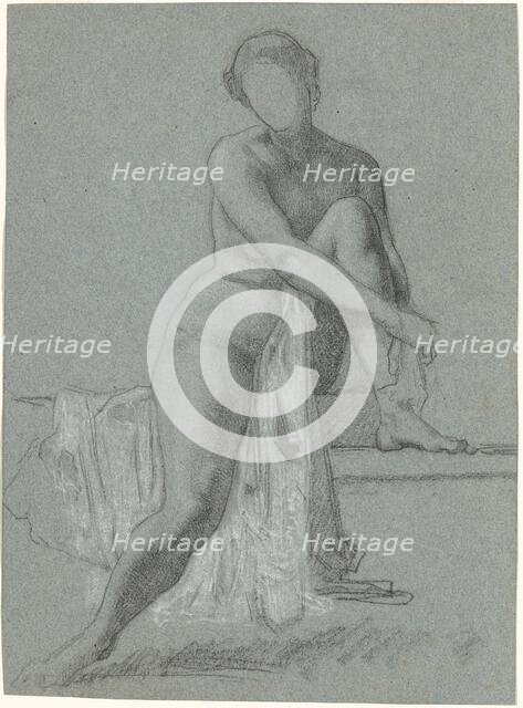 Seated Nude, 1860s-1870s. Creator: William P. Babcock.