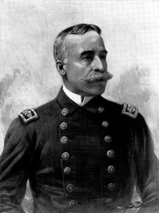 Commodore George Dewey, the hero of the Bombardment of Manila, 1898. Creator: Unknown.