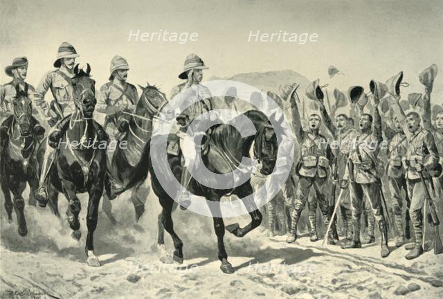 'Lord Roberts Cheered By the Troops on his Arrival at Wonder RIver', (1901). Creator: Unknown.