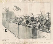 Impressions et compressions de voyage, 19th century. Creator: Honore Daumier.