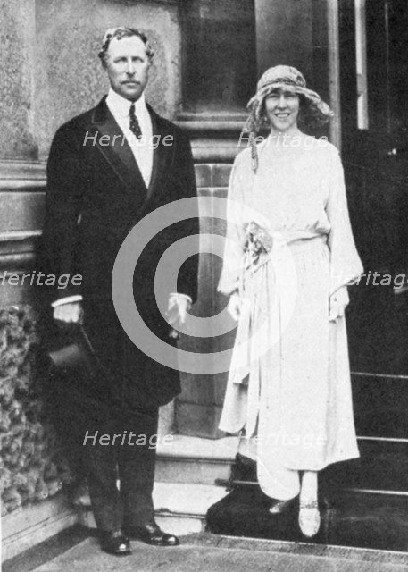 Albert I (1875-1934), King of the Belgians from 1909, with his consort, Queen Elisabeth. Artist: Unknown