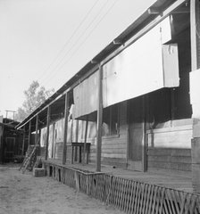 Housing for Mexican field laborers, Brawley, Imperial Valley, California, 1935. Creator: Dorothea Lange.