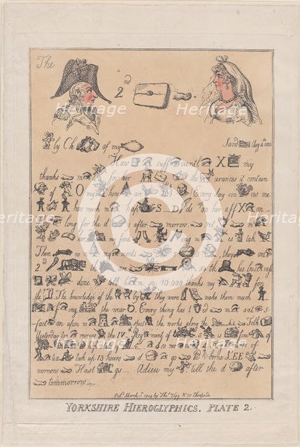 Yorkshire Hieroglyphics, Plate 2, March 11, 1809., March 11, 1809. Creator: Thomas Rowlandson.