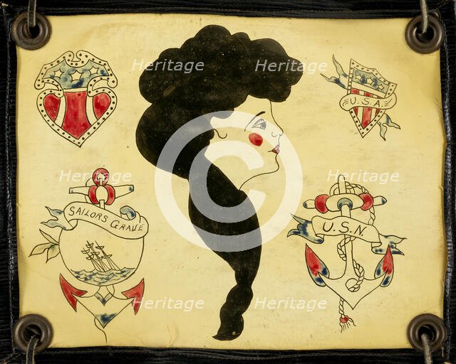 Tattoo Flash, 20th century. Creator: Unknown.