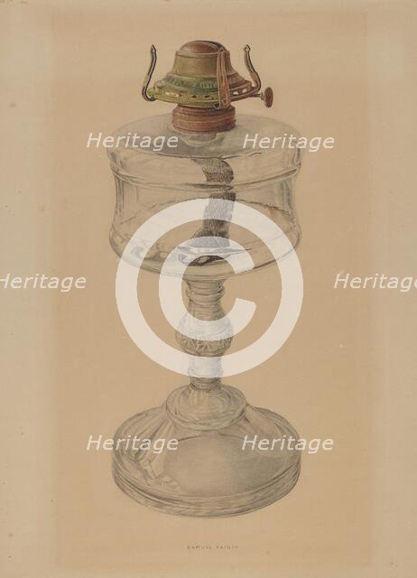 Table Lamp, 1935/1942. Creator: Samuel Faigin.