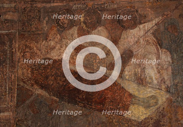 Fresco in the Cathedral of Our Lady of the Sign, Novgorod, Early 18th cen.. Artist: Bakhmatov, Ivan Yakovlevich (active Early 18th cen.)