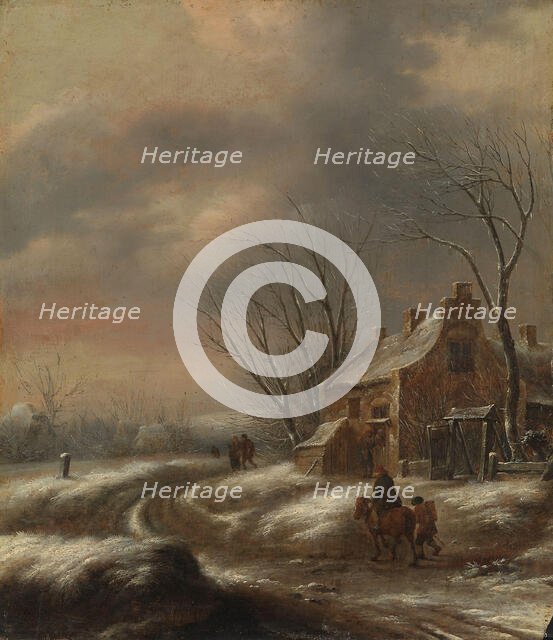 Dutch winter landscape, 17th century. Creator: Klaes Molenaer.
