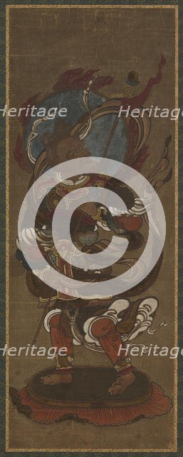 One of the twelve deva: Fu-ten (Vayu), late 15th-early 16th century. Creator: Unknown.