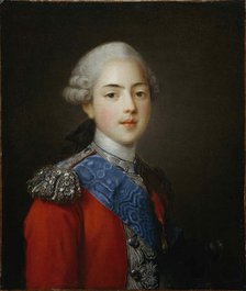 Portrait of Charles-Philippe de France, Count of Artois (1757-1836), 1773. Creator: Frédou de la Bretonniére, Jean-Martial (1710-1795).