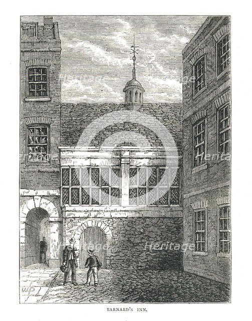 Barnard's Inn, 1878. Artist: Unknown
