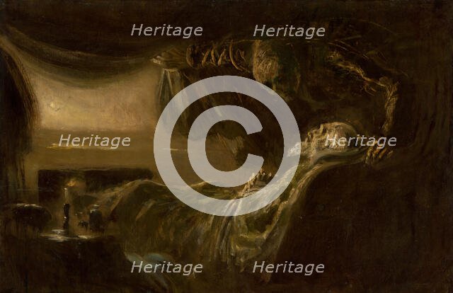 Old Man's Death. Death of the Painter's Father, 1890-1900. Creator: Ladislav Mednyanszky.