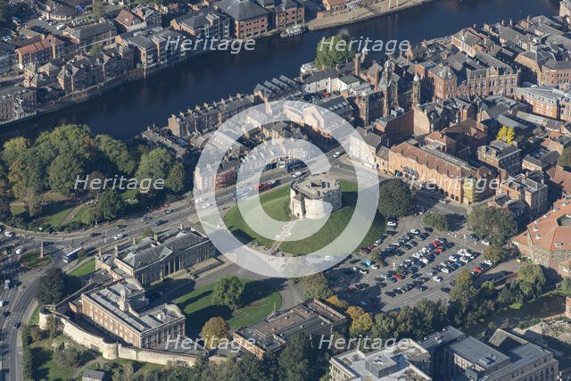 York Castle, Clifford's Tower, Court House and former prisons, York, 2023. Creator: Robyn Andrews.