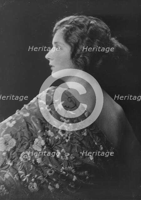 Miss Catherine Okie, portrait photograph, 1919 June 26. Creator: Arnold Genthe.