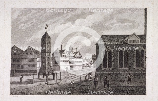 Bishopsgate, London, 1814. Artist: Anon