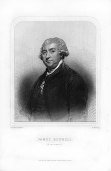 James Boswell, 9th Laird of Auchinleck, Scottish lawyer, diarist, and author, (1870).Artist: S Freeman