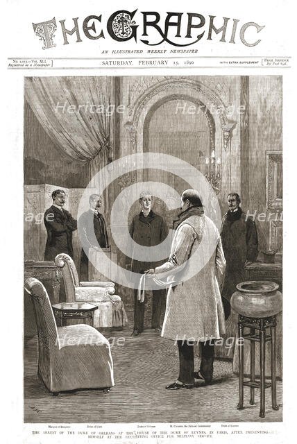 ''The Graphic, Front Cover Saturday February 15,1890', 1890. Creator: Unknown.