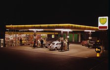 1970's BP petrol station Forecourt Artist: Unknown.