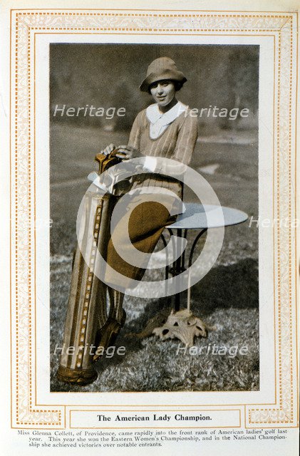 Glenna Collett, US Women's Amateur Golf Champion, 1922. Artist: Unknown