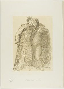 Helping the Wounded, 1915. Creator: Theophile Alexandre Steinlen.