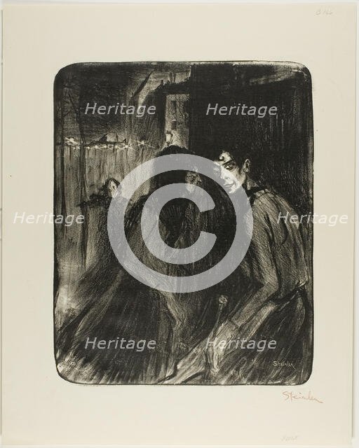 Arguing Prostitutes, 1895. Creator: Theophile Alexandre Steinlen.