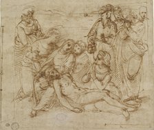 The Lamentation (study for the Entombment of Christ), early 16th century. Artist: Raphael.