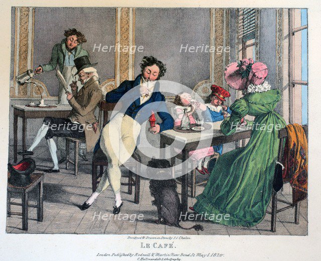 Le Cafe, 1820.