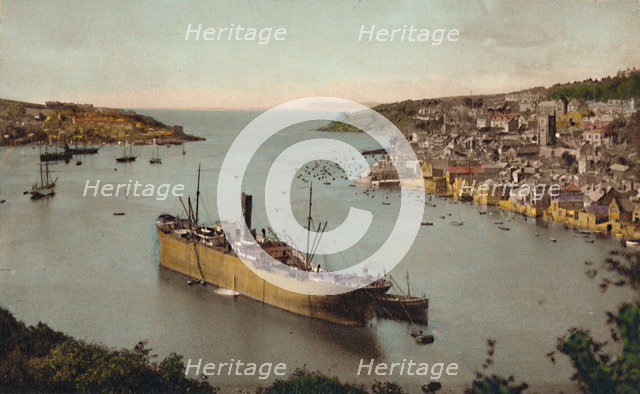'Fowey from Hall Walk', c1930. Artist: Unknown.