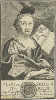 Portrait of Maria Sibylla Merian (1647-1717), 1755. Creator: Anonymous.