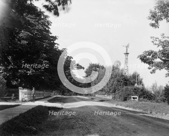 A Grosse Ile road, Mich., between 1900 and 1910. Creator: William H. Jackson.