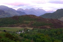 View east from Kyle of Lochalsh, Highland, Scotland.