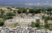 Ruins of the prehistoric Greek city of Mycenae. Artist: Unknown