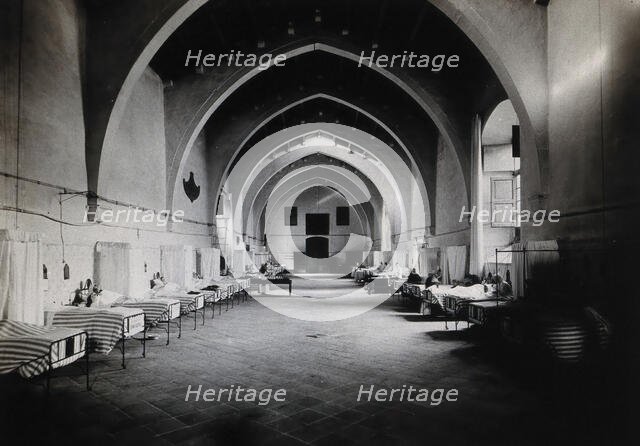 Hospital de la Santa Cruz, Barcelona: ward of Santa Eulalia, c1900. Creator: Unknown.