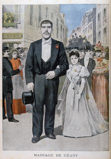 The marriage of a giant, 1897. Artist: Henri Meyer