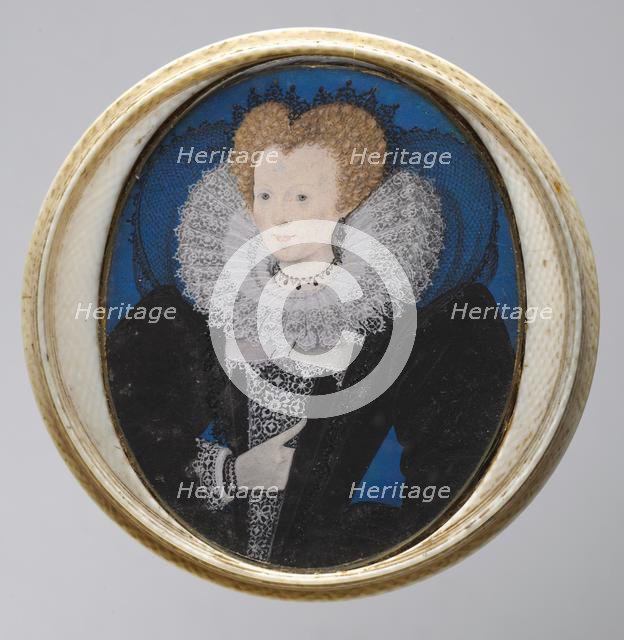 Portrait of a Woman, 1590s. Creator: Nicholas Hilliard (British, c. 1547-1619), studio of.