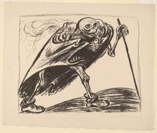 Wandering Death, 1923. Creator: Ernst Barlach.