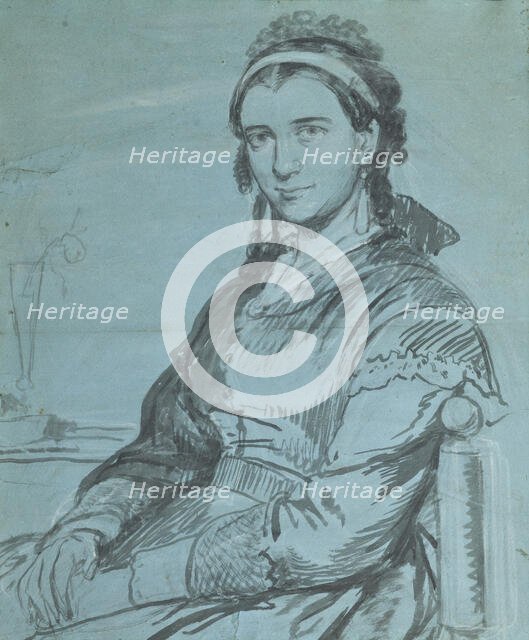 Portrait of Mrs. Ville Heise (1838-1912), n.d.. c1860. Creator: Wilhelm Marstrand.