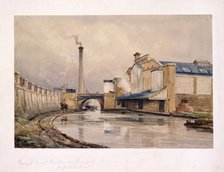 Regents Canal and Southampton Bridge, London, c1880. Artist: Anon