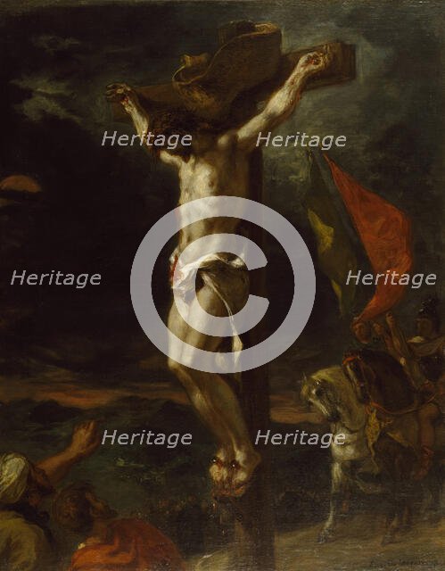Christ on the Cross, 1846. Creator: Eugene Delacroix.